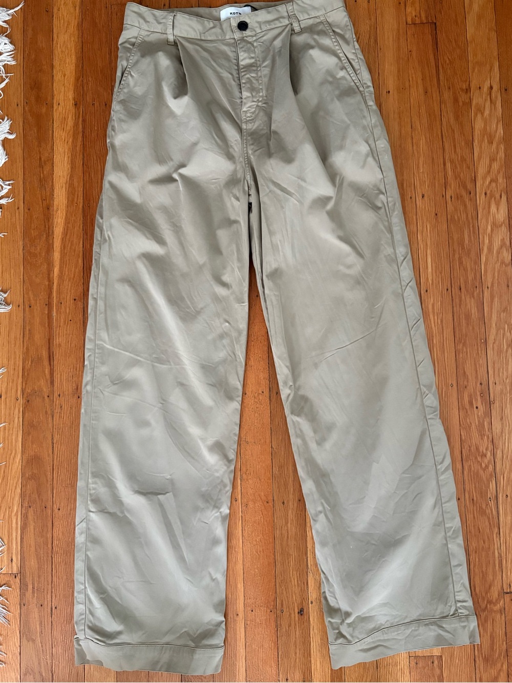 KOTN men’s tailored wide leg trousers